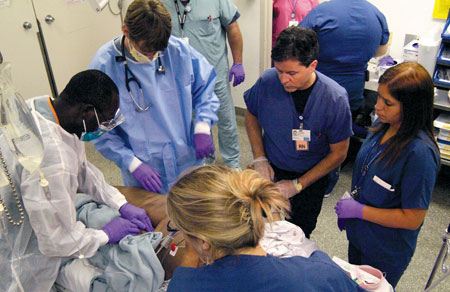 Femoral Line Placement in Resus Room